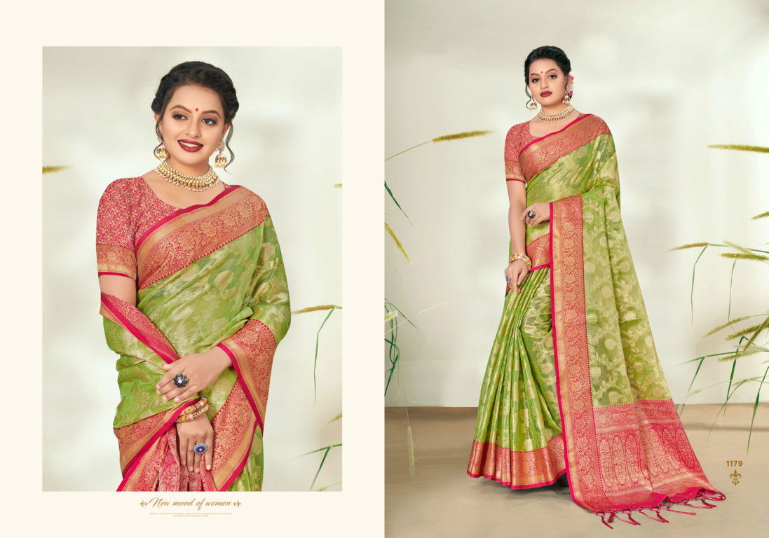 Riwazo Sobhana Fancy Wear Organza Weaving Latest Saree Collection